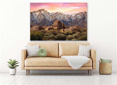 Mount Whitney California Mountain Print Eastern Sierra Etsy