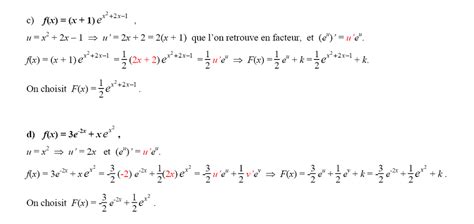 TS - CS 25 - Primitives - Fonctions Exponentielles (2)