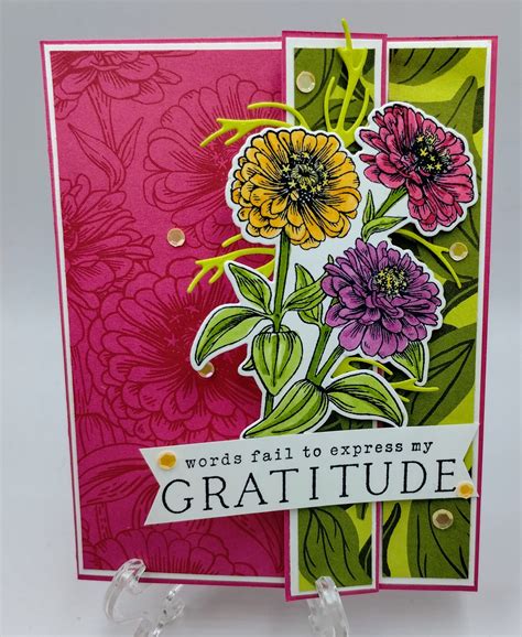 Stampin Up Simply Zinnia For Fun Fold Friday Creative Stamping Designs