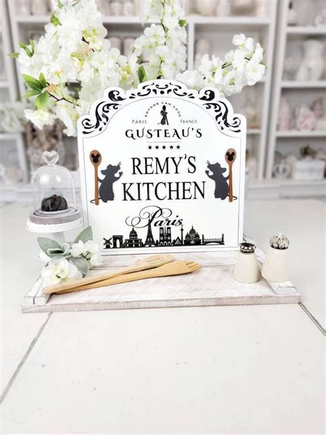 Remys Personalized Ratatouille Kitchen Sign Gusteaus Fun Disney Kitchen ...