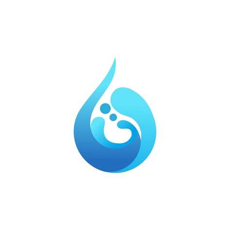 Forme De Goutte D Eau Conception Du Logo De Goutte D Eau Bleue Goutte D