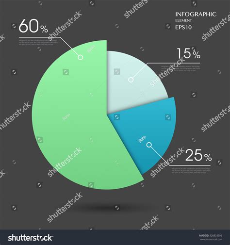 Modern Vector Abstract Pie Chart Infographic Royalty Free Stock