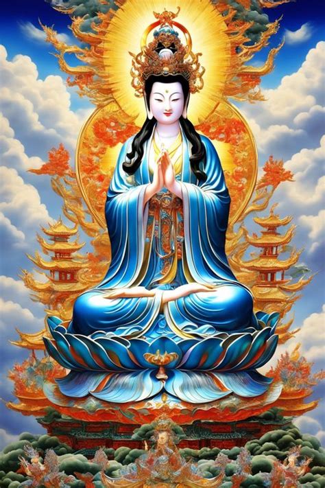 Kwan Yin Standing On Lotus Kwan Yin Yin Kuan Yin