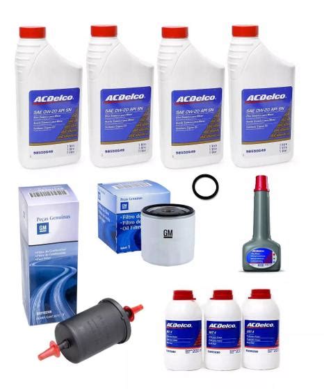 Kit Revisao Mil Km Aditivo Original Chevrolet Cod Ref Spin