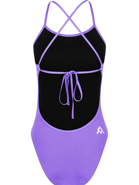 Amanzi Tie Back One Piece Violet