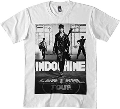 YANGH Men WomenTShirt Indochine Central Tour T Shirt Bl Black 1 White