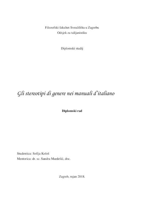 PDF Filozofski fakultet Sveu ilišta u Zagrebu Diplomski studijdarhiv