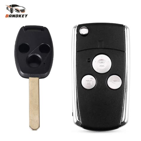 Dandkey Modified Flip Folding 3 Button Remote Key Shell Case Fob