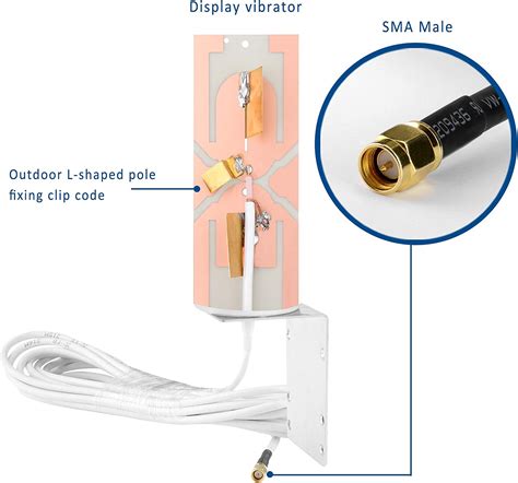 ZDTECH High Gain 10 12dBi External SMA Male Dual SMA Male 3G 4G 5G LTE