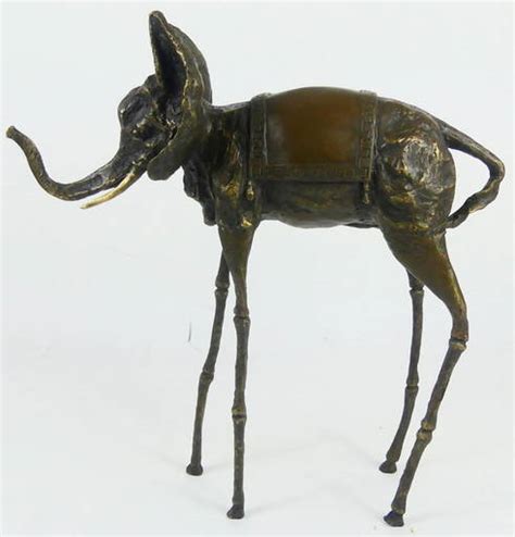 Salvador Dali Space Elephant Bronze Sculpture