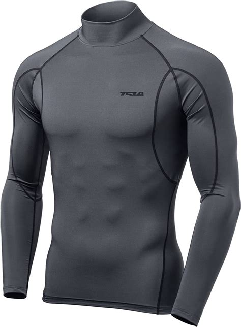 Amazon TSLA 1 Or 3 Pack Men S UPF 50 Mock Long Sleeve Compression