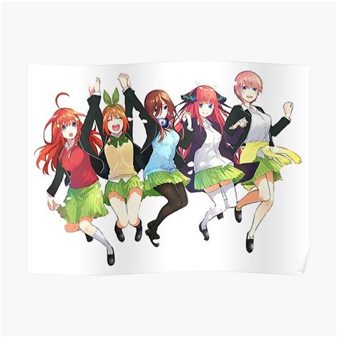 "The Quintessential Quintuplets characters" Poster for Sale by ...