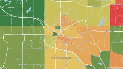 Woodstock, IL Violent Crime Rates and Maps | CrimeGrade.org