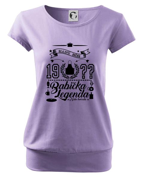 Zrození legendy Babička Volné triko city MyShirt cz