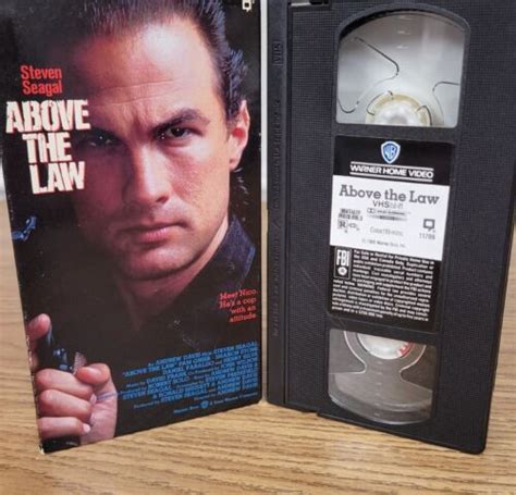 Above The Law Vhs 1988 Steven Seagal Action Movie Ebay