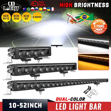 CO LIGHT LED Light Bar Spot Flood Combo Condu O Luz De Trabalho Off