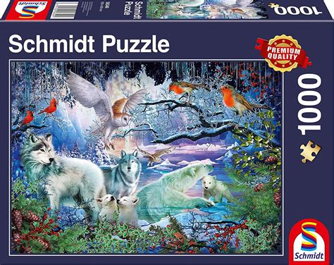 Puzzle Farkasok a téli erdőben 1 000 db PuzzleMania hu