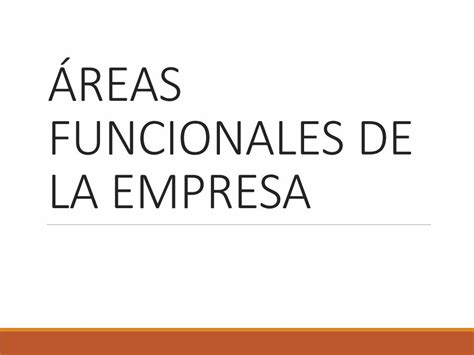 PDF ÁREAS FUNCIONALES DE LA EMPRESAreas Funcionales de la Empresa