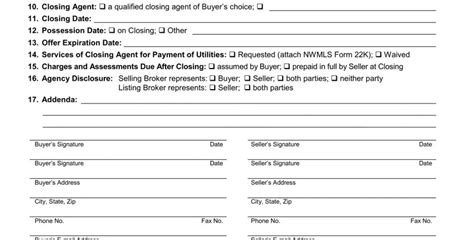 Nwmls Form 21 Fill Out Printable PDF Forms Online