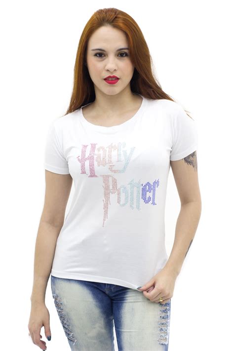 Camiseta Harry Potter Feminina Sideway Marshoes Loja De Roupas