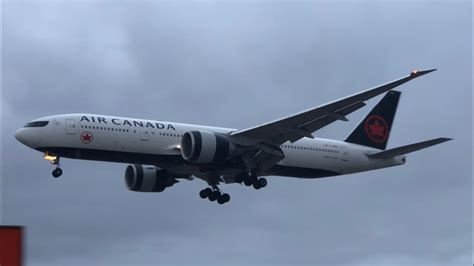 Air Canada B777 200LR C FNND Landing Toronto YYZ On RWY 23 On January 5