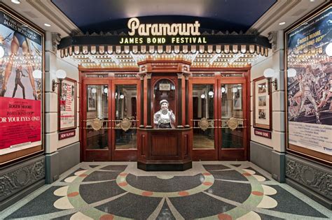 The ticket booth leads to the basement theater modeled after the 1920s ...