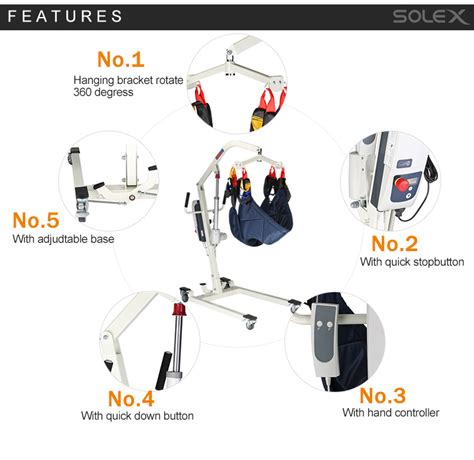 Portable Foldable Electric Transfer Elderly Medical Crane Steel Hoist