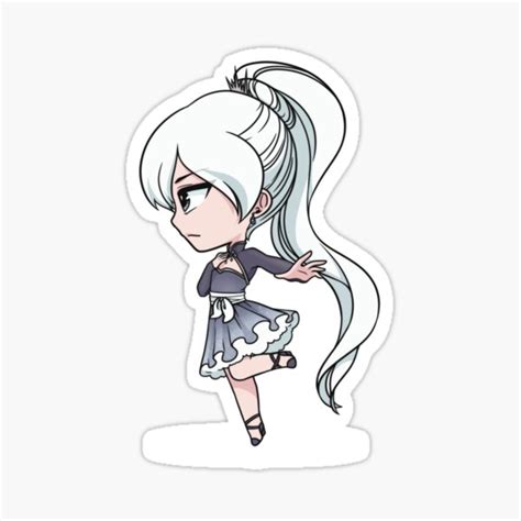 Weiss Schnee Timeskip Sticker By Linamomokoart Redbubble