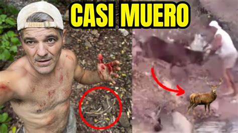 El Brutal Ataque Del Ciervo A Frank Cuesta Porque Lo Atac Youtube