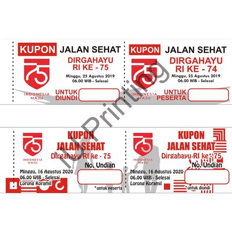 Contoh Kupon Jalan Sehat 17 Agustus - 55+ Koleksi Gambar