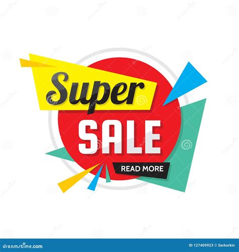 Super Sale Vector Creative Banner Illustration Abstract Concept