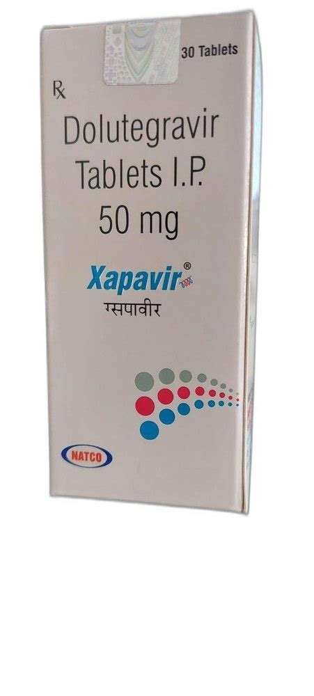 Xapavir Dolutegravir 50 Mg Tablets Natco At Rs 1600 Bottle In Nagpur