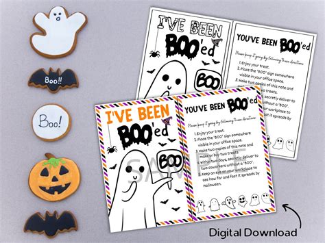 Youve Been Booed Printable Office Edition Ive Been Bood Sign Workplace Halloween Activity