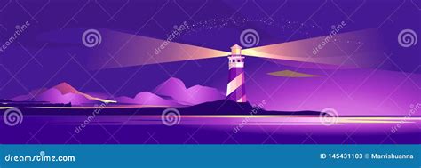 Lighthouse Hope Sailor Stock Vector Illustration Of Banner 145431103