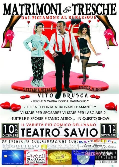 Matrimoni Tresche Spettacolo Al Teatro Savio Il E Dicembre