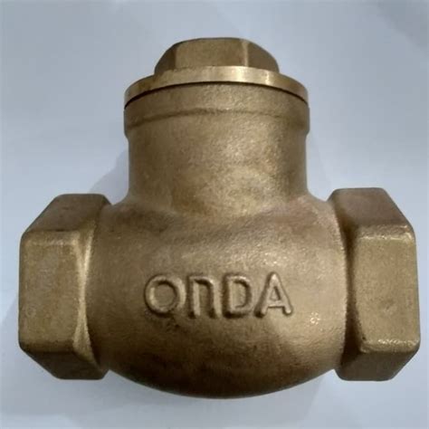 Jual Swing Check Valve ONDA ASLI 2 1 2 Kuningan Drat Brass Inch