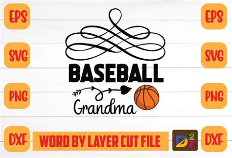 Baseball Grandma Svg Graphic By Design Zone 2 · Creative Fabrica