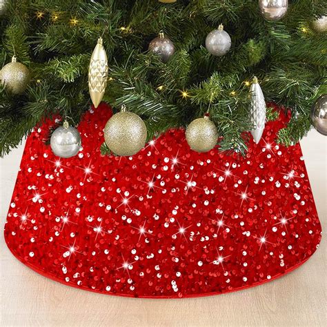 Amazon Mr Pen Christmas Tree Collar 28 Red Tree Collar For