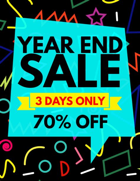 Year End Sale Flyer Template Postermywall