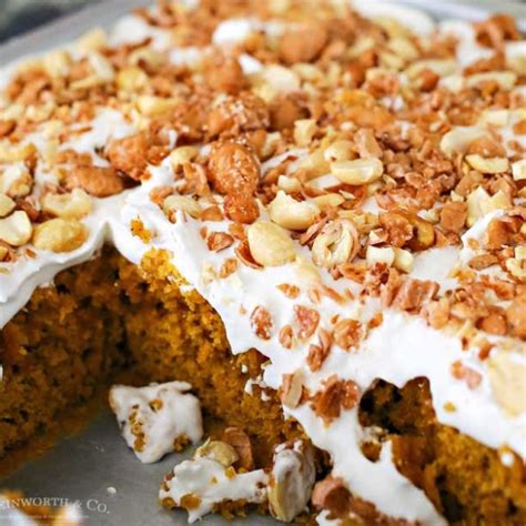 Pumpkin Caramel Poke Cake Yummi Haus