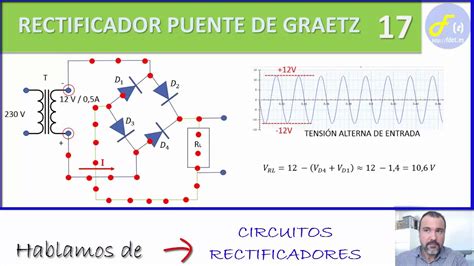 RECTIFICADOR DE ONDA EN PUENTE DE GRAETZ YouTube