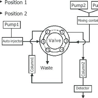 Schematic diagram of the column-switching HPLC system. | Download ...