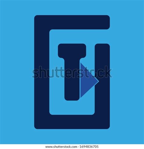 Letter T Line Shape Box Logo Stock Vector Royalty Free 1694836705