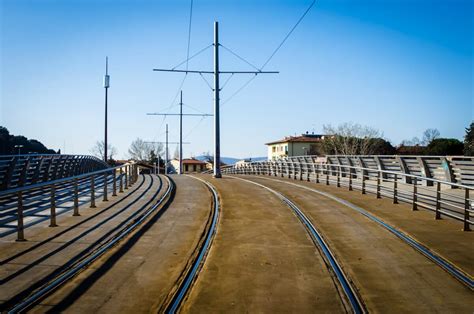 Tramvia Campo Di Marte Doppio Binario Al Cavalcavia Delle Cure Il