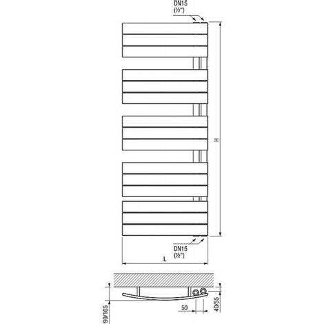 Design Heizk Rper Pieve Wei Gebogen X Mm Bad Und Handtuch