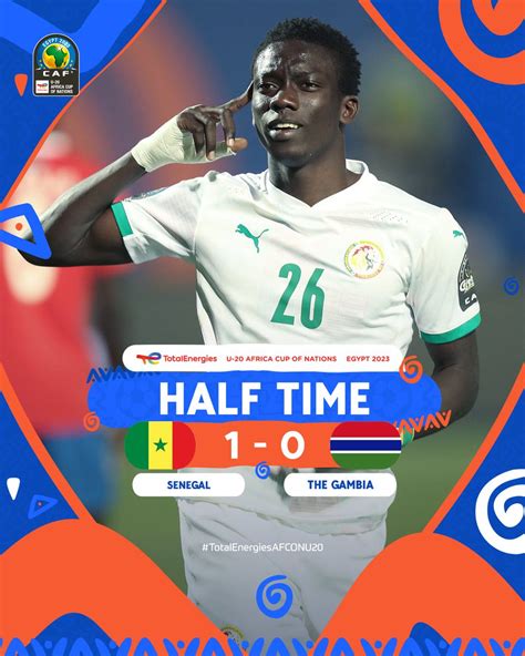 Totalenergiesafconu On Twitter Half Time Senegal Enjoy A One