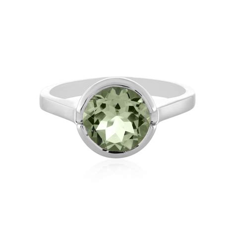 Bague En Argent Et Am Thyste Verte Oz Juwelo Bijouterie