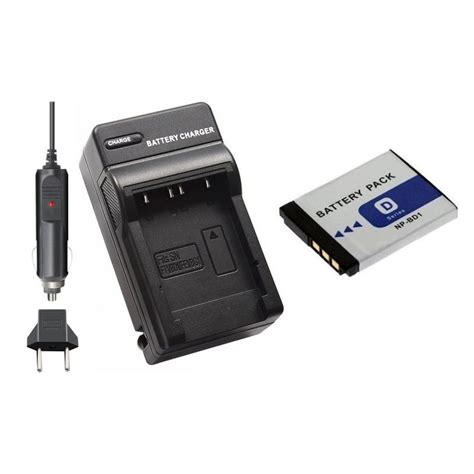 Kit Bateria Np Bd Fd Para Sony Cyber Shot Dsc T T T T Em