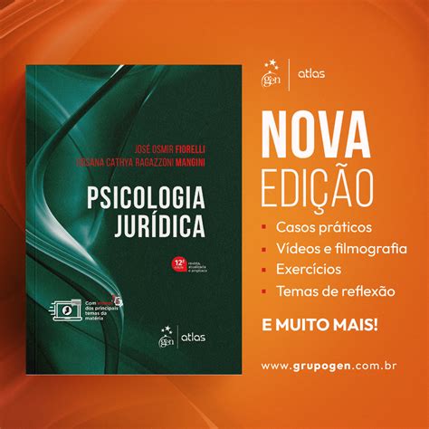 Psicologia Jur Dica Conhe A O Livro De Fiorelli E Mangini Blog Gen