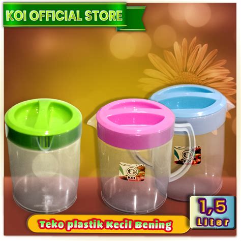 Jual Koi Official Teko Plastik Bening Teko Kecil Mini Water Jug